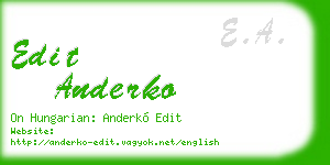 edit anderko business card